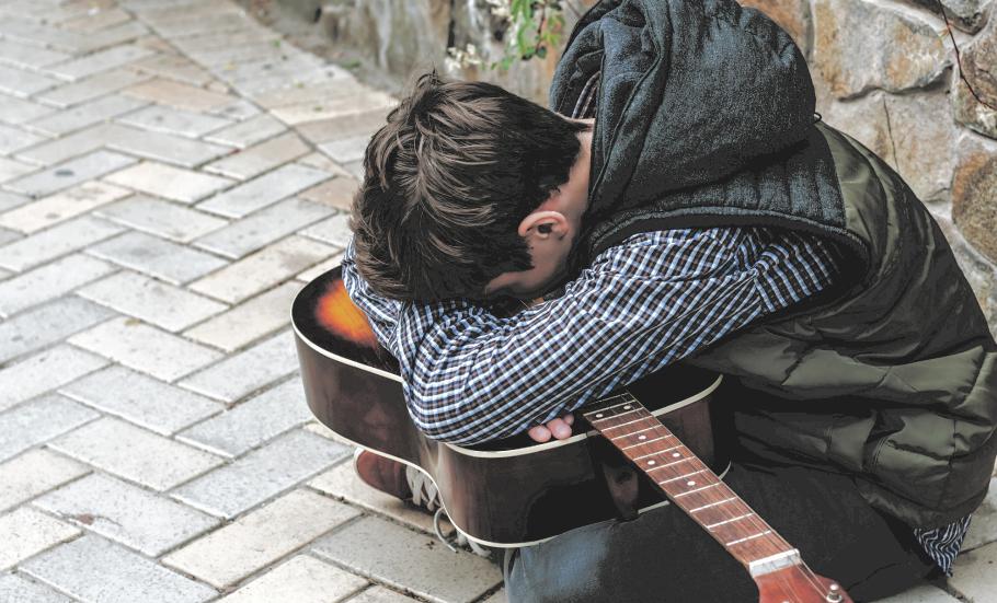 Gitarrist frustriert
