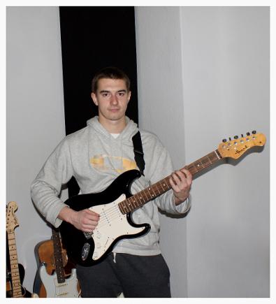 Gitarrenschüler Steffen